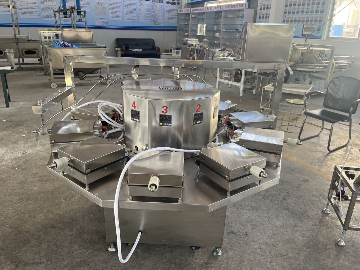 Rotary YN-DJ wafer sheet baking machine in the workshop.