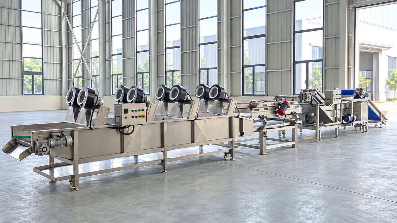 Vegetable Washing & Drying Line